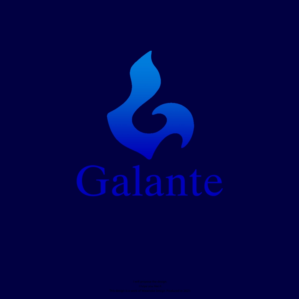 高級ラウンジのロゴ「Galante」