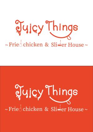 MINORI (minori-17)さんのカフェ「Juicy Things ~Fried chicken & Slider House~」ロゴへの提案