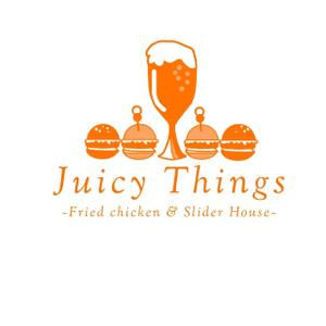 yuu--ga (yuu--ga)さんのカフェ「Juicy Things ~Fried chicken & Slider House~」ロゴへの提案