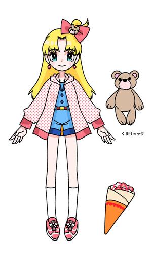 藤島もゆ (chomomo)さんのクレープ屋のキャラクターデザインへの提案