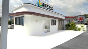HI (hirokiey)さんの給油所を事務所にリノベーションする為の建物外観デザインのパース制作への提案