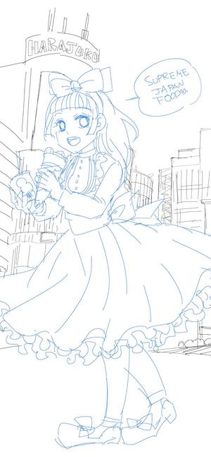 中村灯 ()さんのクレープ屋のキャラクターデザインへの提案