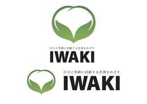 なべちゃん (YoshiakiWatanabe)さんの介護・看護の「IWAKI」のロゴへの提案