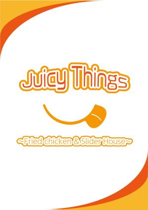 kitami723 (misakixxx03)さんのカフェ「Juicy Things ~Fried chicken & Slider House~」ロゴへの提案