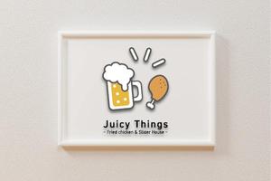 a ()さんのカフェ「Juicy Things ~Fried chicken & Slider House~」ロゴへの提案