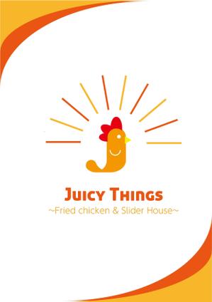 kitami723 (misakixxx03)さんのカフェ「Juicy Things ~Fried chicken & Slider House~」ロゴへの提案