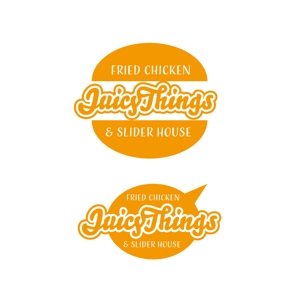 Hagemin (24tara)さんのカフェ「Juicy Things ~Fried chicken & Slider House~」ロゴへの提案