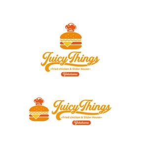 kcd001 (kcd001)さんのカフェ「Juicy Things ~Fried chicken & Slider House~」ロゴへの提案
