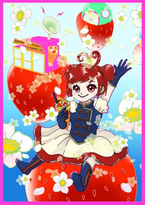 しみしみ (itimatu5label)さんのクレープ屋のキャラクターデザインへの提案