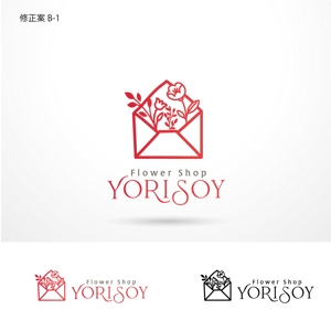 O-tani24 (sorachienakayoshi)さんの心を届ける花屋「Flower Shop YORISOY（よりそい）」のロゴ（商標登録予定なし）への提案