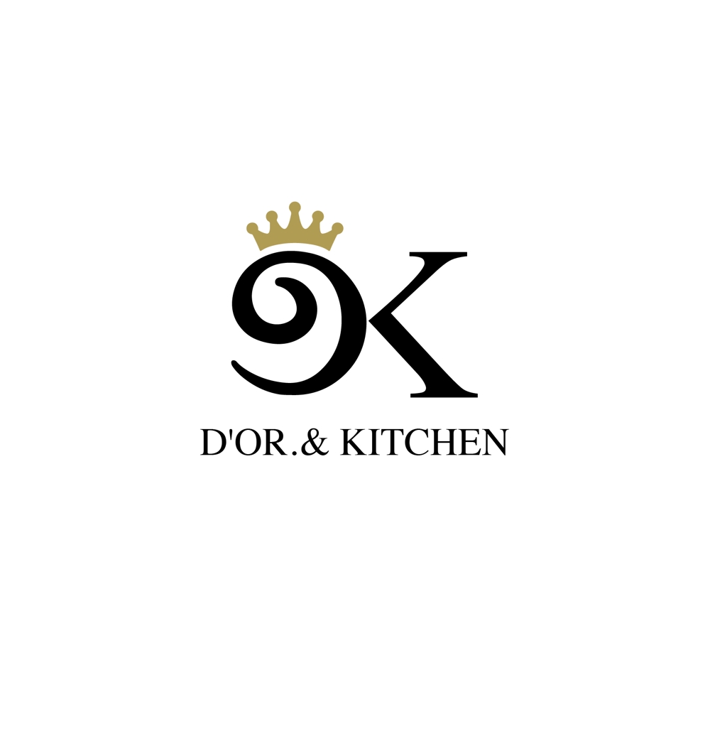 洋菓子店が展開するカフェ『D'OR. & KITCHEN』のロゴ