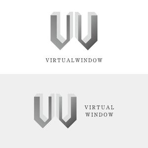 a ()さんの会社名「VIRTUALWINDOW」のインパクトあるロゴの製作への提案