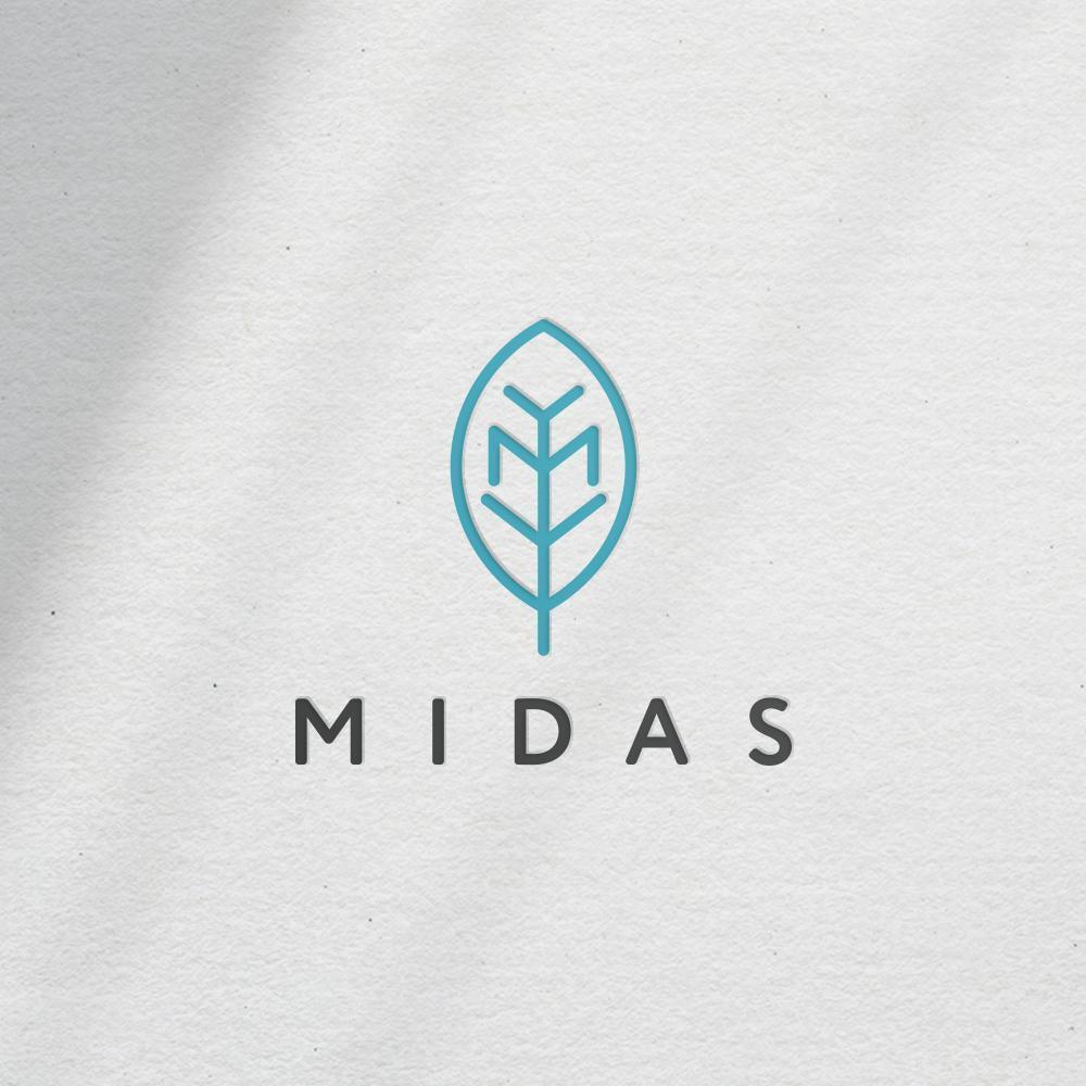 100年続く東京下町の学校用品店　MIDAS(マイダス）のロゴ制作