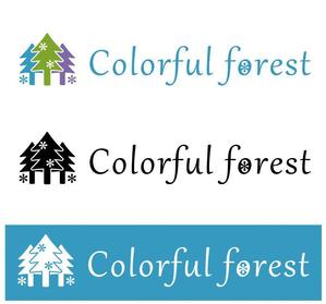 ambrose design (ehirose3110)さんのレディースアパレルショップサイト「Colorful forest」のロゴへの提案