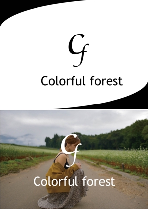 miki (misakixxx03)さんのレディースアパレルショップサイト「Colorful forest」のロゴへの提案