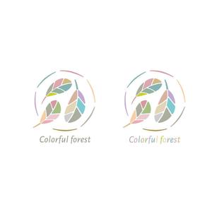 wawamae (wawamae)さんのレディースアパレルショップサイト「Colorful forest」のロゴへの提案