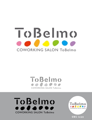 99R+design. (lapislazuli_99)さんのコワーキングサロン「ToBelmo」のロゴへの提案