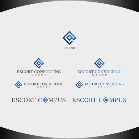 D.R DESIGN (Nakamura__)さんのコンサルティング会社「エスコートコンサルティンググループ」など3点のロゴへの提案