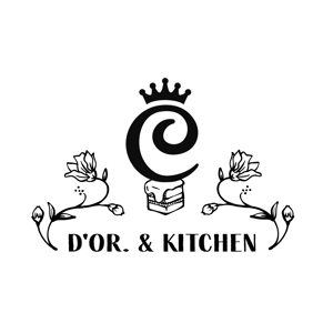 ＋NOCA　小野加奈子 (ksksksks)さんの洋菓子店が展開するカフェ『D'OR. & KITCHEN』のロゴへの提案