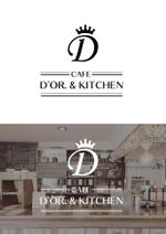 kitami723 (misakixxx03)さんの洋菓子店が展開するカフェ『D'OR. & KITCHEN』のロゴへの提案