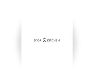 KOHana_DESIGN (diesel27)さんの洋菓子店が展開するカフェ『D'OR. & KITCHEN』のロゴへの提案