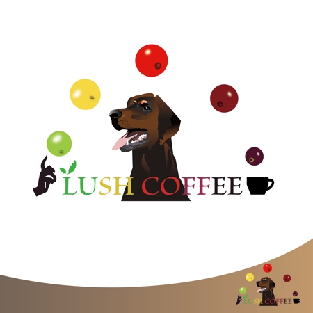 K-Design (kotokiradesign)さんの東ティモールコーヒー専門店　「LUSH COFFEE」　のロゴへの提案