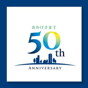 nico design room (momoshi)さんの「50th」の文字を主とした50周年のロゴへの提案