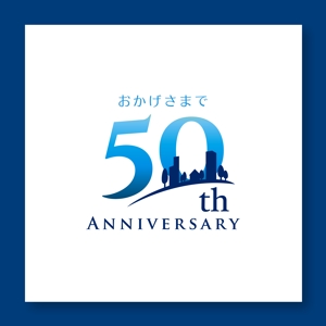nico design room (momoshi)さんの「50th」の文字を主とした50周年のロゴへの提案