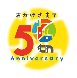 arc design (kanmai)さんの「50th」の文字を主とした50周年のロゴへの提案