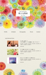 大竹WEBデザイン (konetaki)さんのジャズヴォーカリスト のWEBサイトリニューアルに伴うTOPページのデザイン(デザイン力重視)への提案