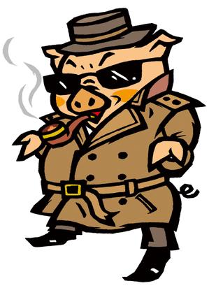 narmo_1さんのハードボイルドでちょいワルなブタのキャラクターへの提案