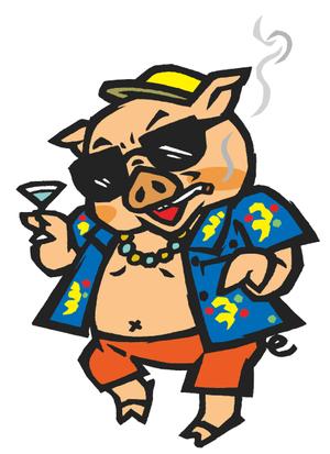 narmo_1さんのハードボイルドでちょいワルなブタのキャラクターへの提案