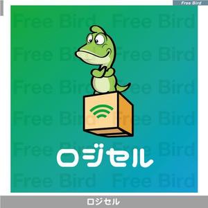 free bird (free-bird)さんの在庫販売一元管理システム『ロジセル』のキャラクターロゴへの提案