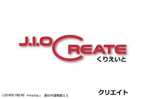 budgiesさんの「J.I.O CREATE」のロゴ作成への提案