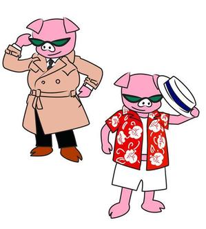 lesartgatesgitanさんのハードボイルドでちょいワルなブタのキャラクターへの提案