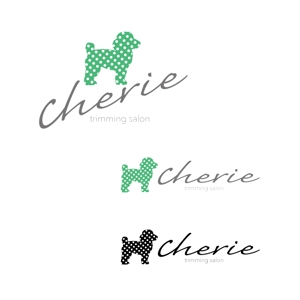 marukei (marukei)さんのトリミングサロンのお店「chérie」ロゴへの提案