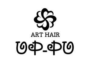 IDEA_117さんの※急募※　美容院「ART　HAIR　UP-PU」のロゴ募集への提案