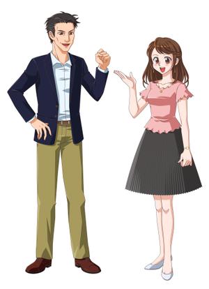 くま (bear0505)さんのラジオドラマの男性・女性のキャラクターデザイン制作への提案