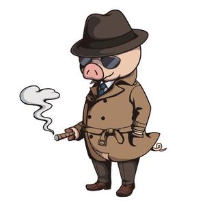 bamboooさんのハードボイルドでちょいワルなブタのキャラクターへの提案
