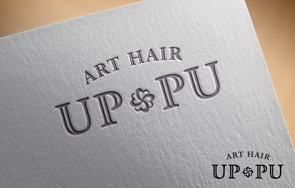 ※急募※　美容院「ART　HAIR　UP-PU」のロゴ募集