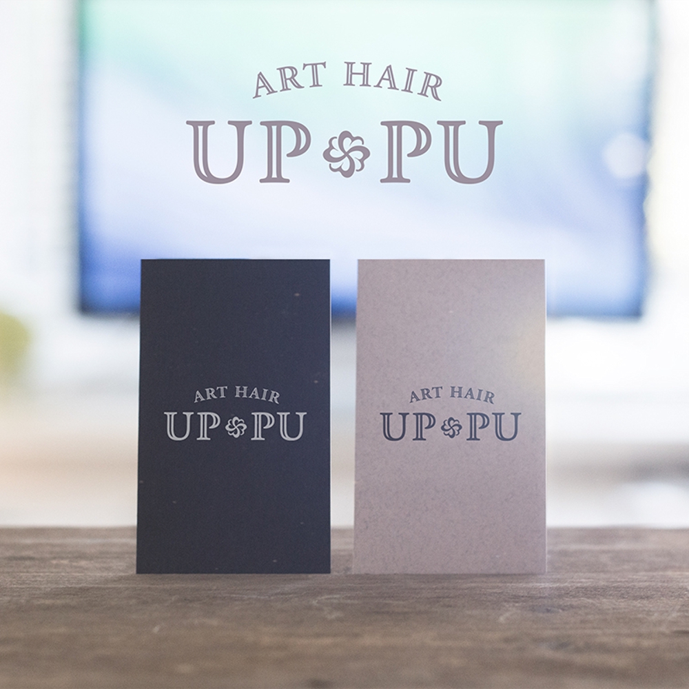 ※急募※　美容院「ART　HAIR　UP-PU」のロゴ募集