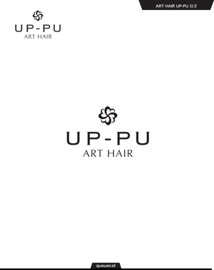 queuecat (queuecat)さんの※急募※　美容院「ART　HAIR　UP-PU」のロゴ募集への提案
