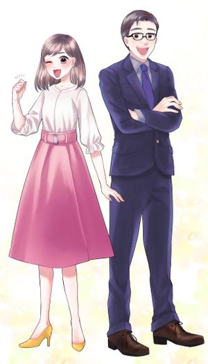 星名トラジ (ai-0205)さんのラジオドラマの男性・女性のキャラクターデザイン制作への提案