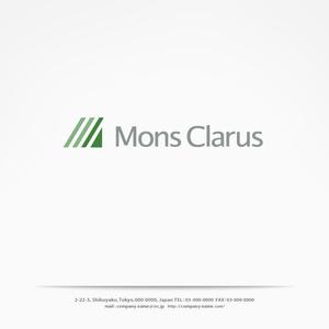 H-Design (yahhidy)さんの茶道・不動産の『Mons Clarus』の企業ロゴ作成への提案