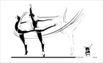 crich(クリッチ） (crich)さんの《振付師 》名刺用のバレエダンサーのイラストへの提案