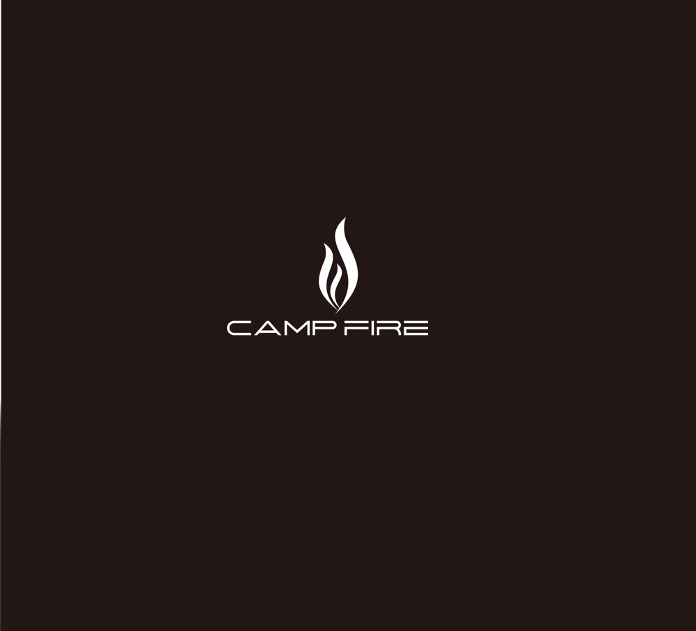 キャンプ用の炭を入れるための袋のロゴ