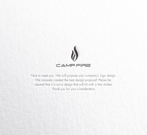 RYUNOHIGE (yamamoto19761029)さんのキャンプ用の炭を入れるための袋のロゴへの提案