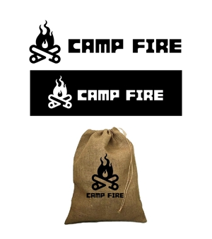 King_J (king_j)さんのキャンプ用の炭を入れるための袋のロゴへの提案