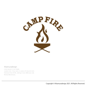 customxxx5656 (customxxx5656)さんのキャンプ用の炭を入れるための袋のロゴへの提案