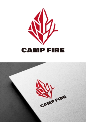 THREE-K (penginsamurai)さんのキャンプ用の炭を入れるための袋のロゴへの提案